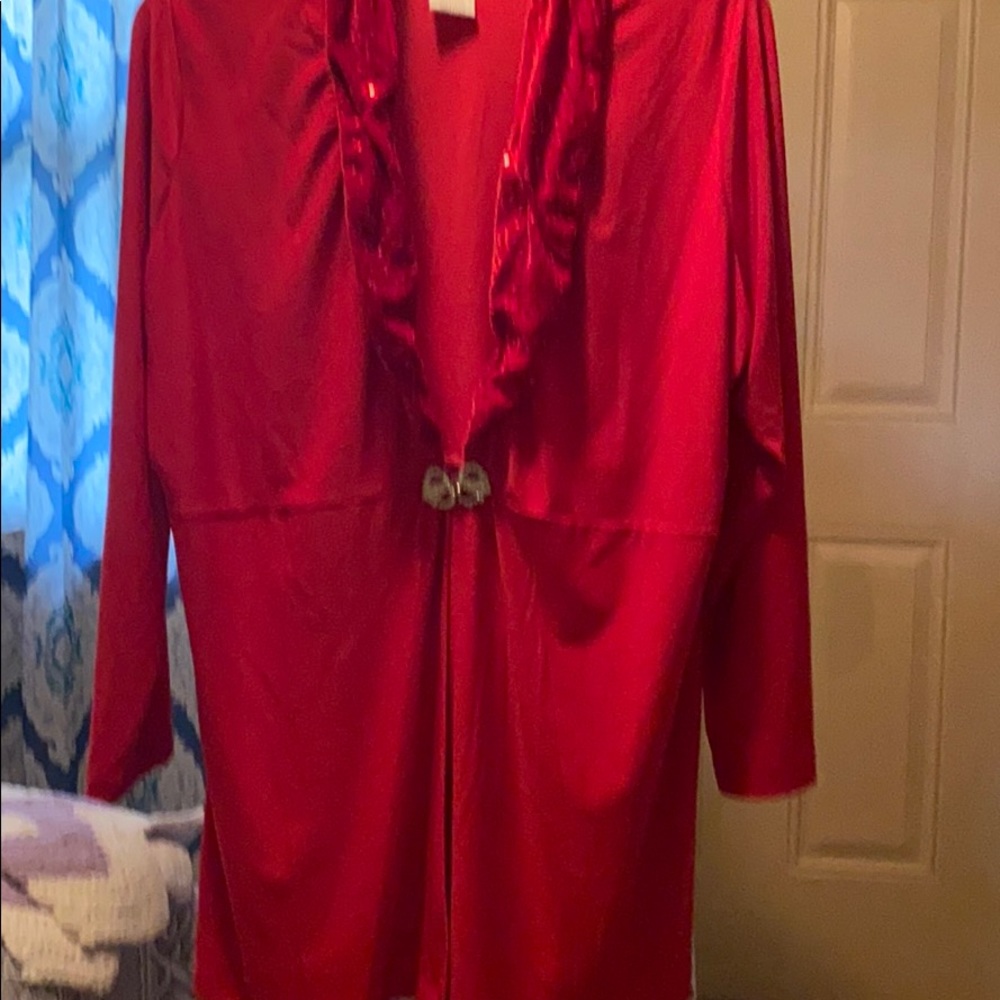 Red velvet jacket